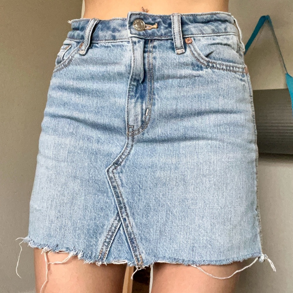 Denim Pencil Skirt